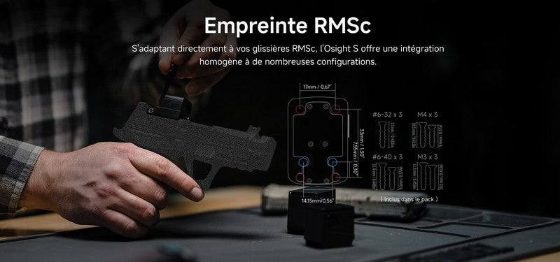 Olight Osight S | Viseur point rouge de 2 MOA et cercle de 32 MOA - NYCTALOPE