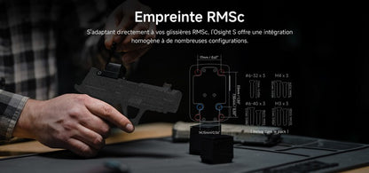 Olight Osight S | Viseur point rouge de 2 MOA et cercle de 32 MOA - NYCTALOPE