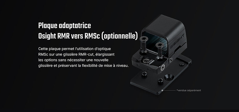 Olight Osight SE - Optique fermée à point rouge avec empreinte RMSc et batterie remplaçable