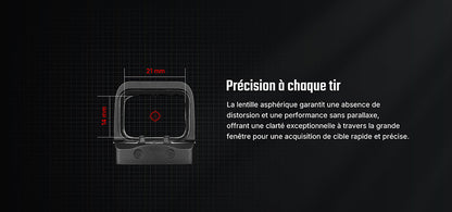 Olight Osight SE - Optique fermée à point rouge avec empreinte RMSc et batterie remplaçable