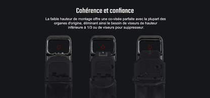 Olight Osight SE - Optique fermée à point rouge avec empreinte RMSc et batterie remplaçable