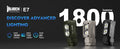 Wuben E7 - Lampe frontale LED rechargeable 1800 lumens  NYCTALOPE  