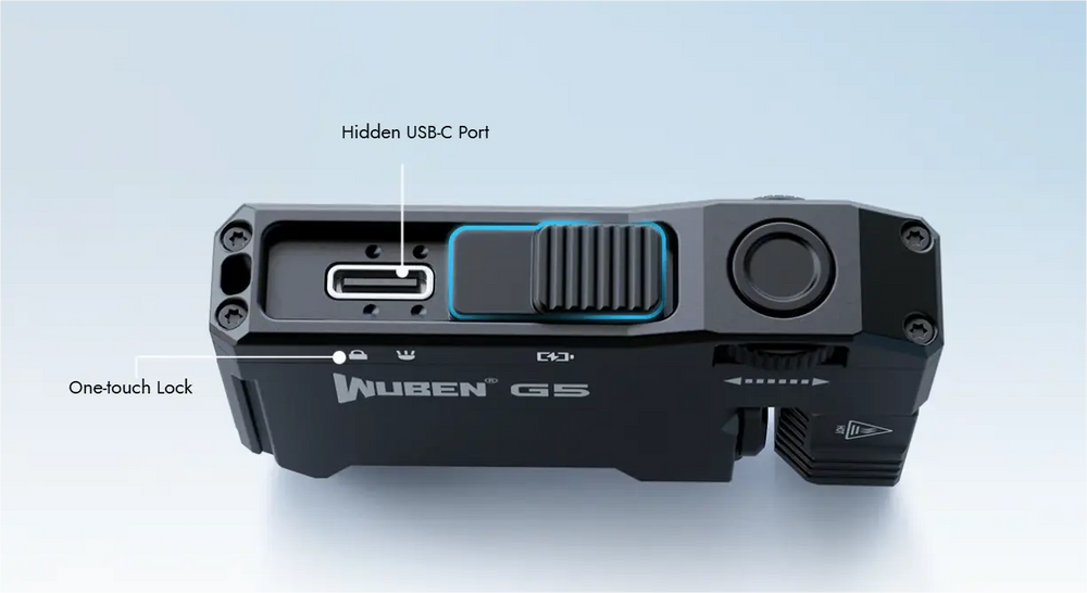 Wuben G5 - Lampe torche EDC porte-clés rechargeable 400 lumens  NYCTALOPE  