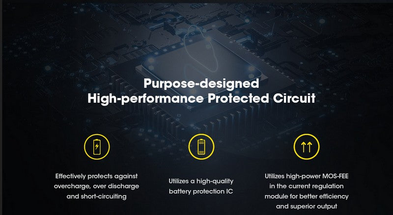 Batterie Nitecore NL1840 18650 - 4000mAh 3.6V protégée Li-ion  NYCTALOPE  