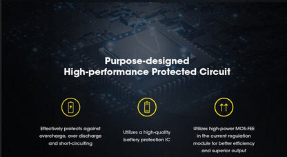 Batterie Nitecore NL1840 18650 - 4000mAh 3.6V protégée Li-ion  NYCTALOPE  