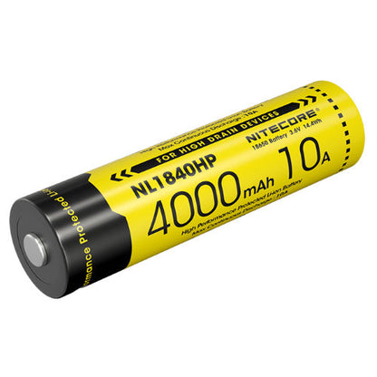Batterie Nitecore NL1840HP 18650 - 4000mAh 3.6V protégée Li-ion  NYCTALOPE  