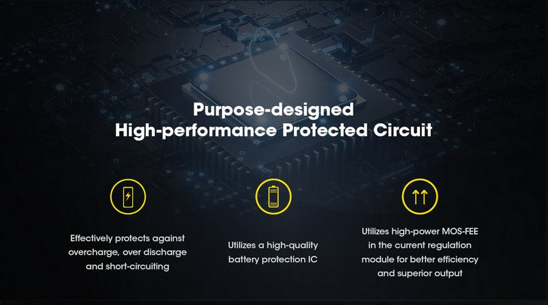 Batterie Nitecore NL1840HP 18650 - 4000mAh 3.6V protégée Li-ion  NYCTALOPE  