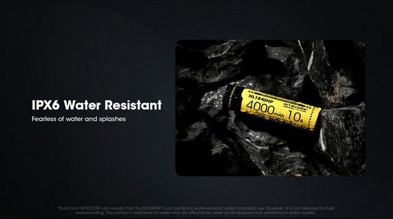 Batterie Nitecore NL1840HP 18650 - 4000mAh 3.6V protégée Li-ion  NYCTALOPE  