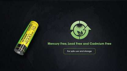 Batterie Nitecore NL1840HP 18650 - 4000mAh 3.6V protégée Li-ion  NYCTALOPE  