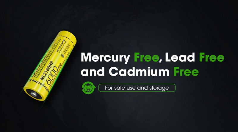 Batterie Nitecore NL2160HP 21700 - 6000mAh 3.6V - protégée Li-ion  NYCTALOPE  