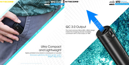 Powerbank Nitecore NPB1 - 5000mAh  NYCTALOPE  