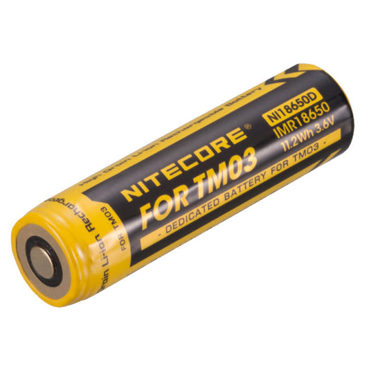 Batterie Nitecore NL18650D Li-Mn pour lampe Nitecore TM03  NYCTALOPE  