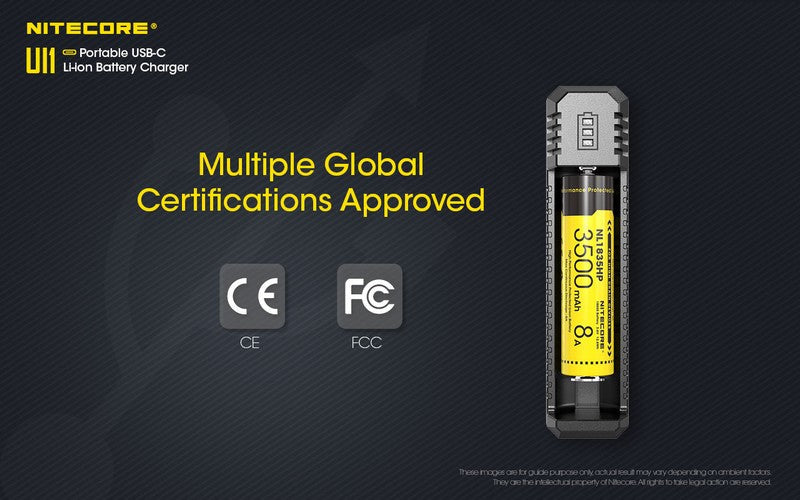 Chargeur Nitecore UI1 pour batteries Li-ion/IMR - Type C  NYCTALOPE  
