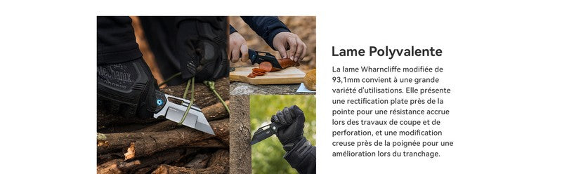 Olight Heron L1 - Couteau Pliant Tactique - Oknife  NYCTALOPE  