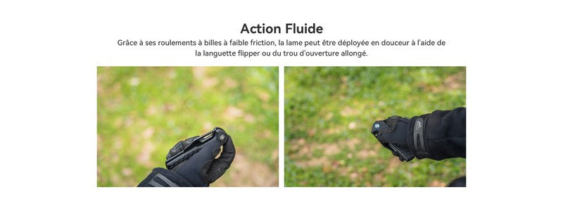 Olight Heron L1 - Couteau Pliant Tactique - Oknife  NYCTALOPE  