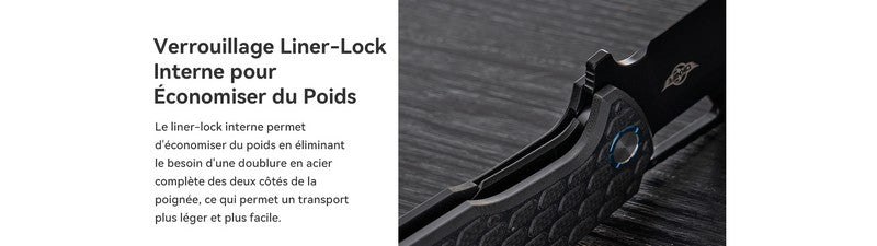 Olight Heron L1 - Couteau Pliant Tactique - Oknife  NYCTALOPE  