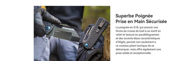 Olight Heron L1 - Couteau Pliant Tactique - Oknife  NYCTALOPE  