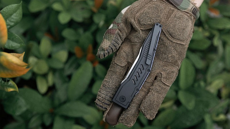 Olight Mettle 3 - Couteau de Poche Pliant EDC - Design de Style Cyberpunk - Oknife  NYCTALOPE  