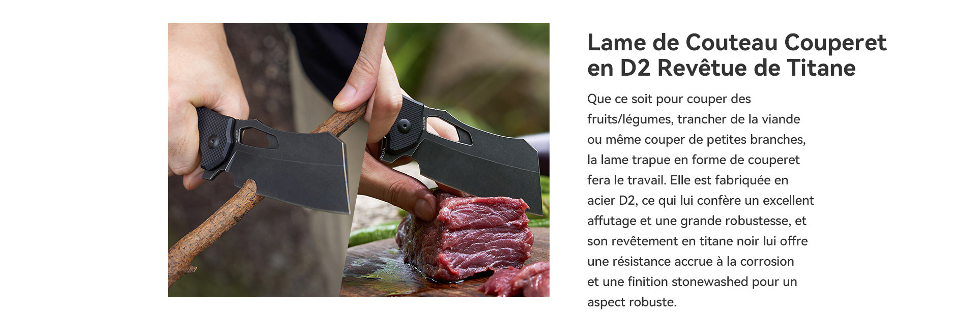 Olight Sentry L1 - Couteau de Poche Pliant de Type Cleaver - Oknife  NYCTALOPE  