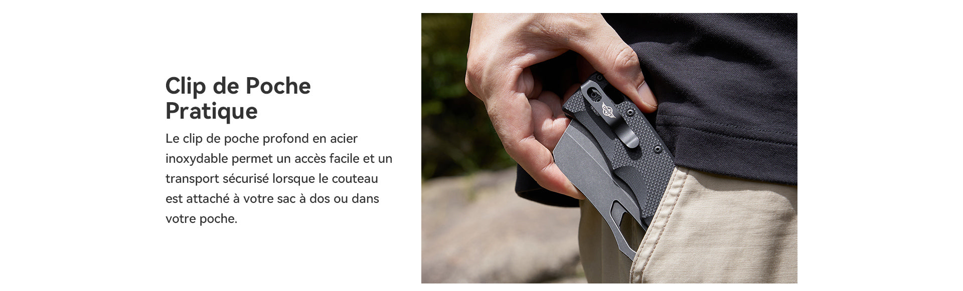 Olight Sentry L1 - Couteau de Poche Pliant de Type Cleaver - Oknife  NYCTALOPE  