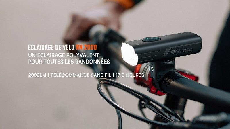 Lampe Vélo Olight RN 2000 – 2000 Lumens  NYCTALOPE  
