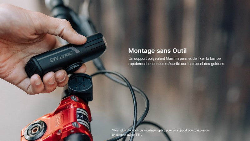 Lampe Vélo Olight RN 2000 – 2000 Lumens  NYCTALOPE  