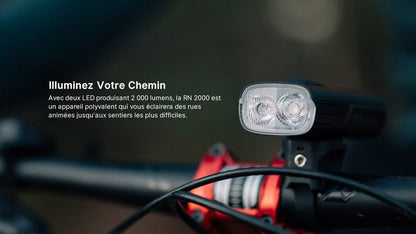 Lampe Vélo Olight RN 2000 – 2000 Lumens  NYCTALOPE  