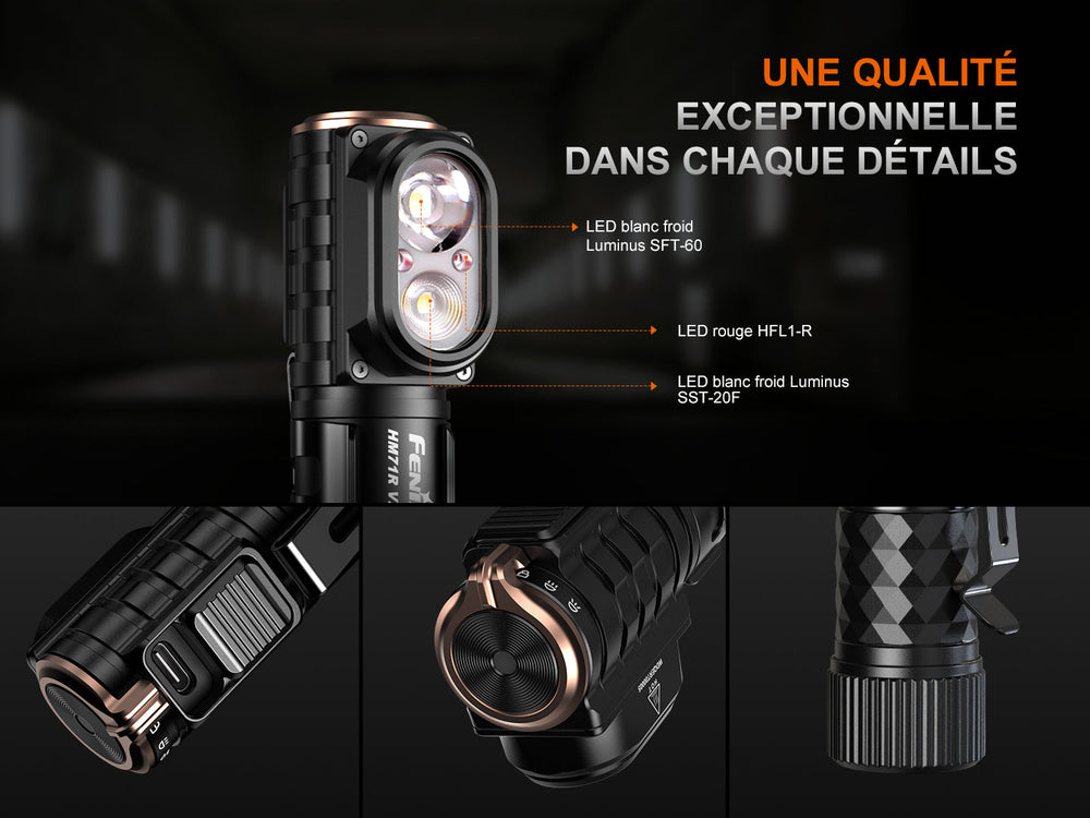 Fenix HM71R V2.0 - Lampe frontale rechargeable - 3500 lumens