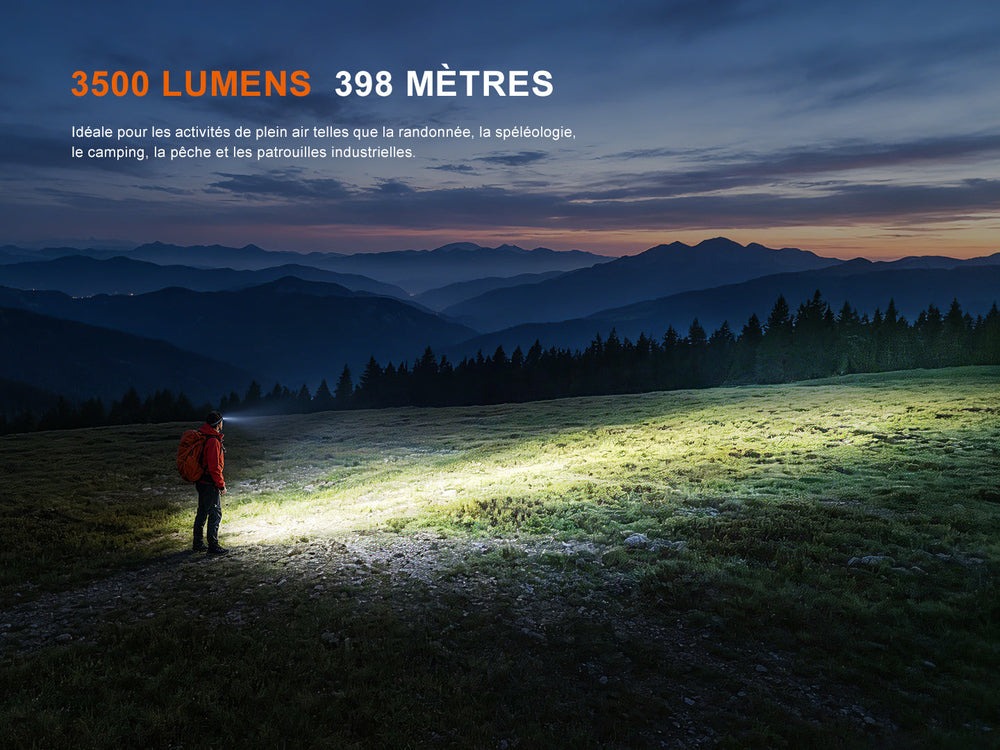 Fenix HM75R PRO - Lampe frontale à led multiples - 3500 lumens