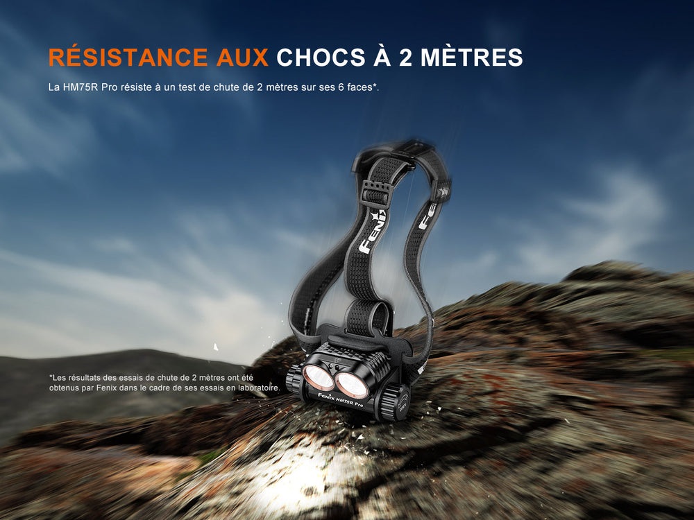 Fenix HM75R PRO - Lampe frontale à led multiples - 3500 lumens