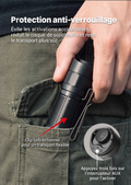 Klarus XT Mini - Lampe tactique compacte à double interrupteur arrière