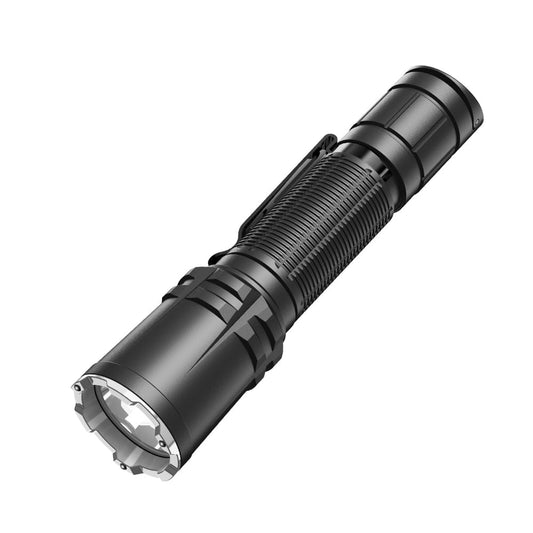 Klarus XT12R - Lampe tactique longue portée à double interrupteur arrière