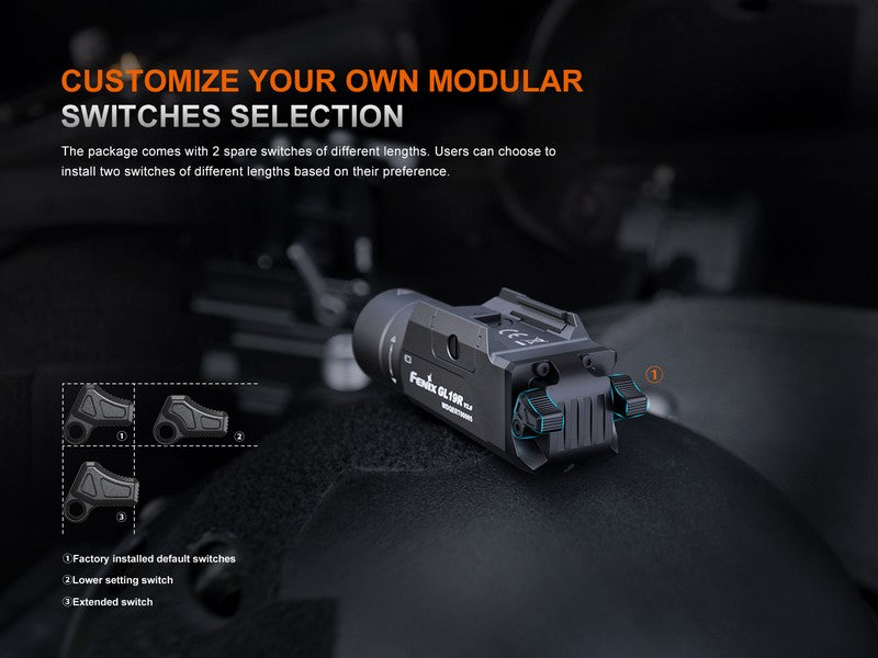 Lampe pour arme Fenix GL19R V2.0 – 1200 Lumens  NYCTALOPE  