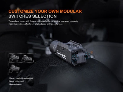 Lampe pour arme Fenix GL19R V2.0 – 1200 Lumens  NYCTALOPE  