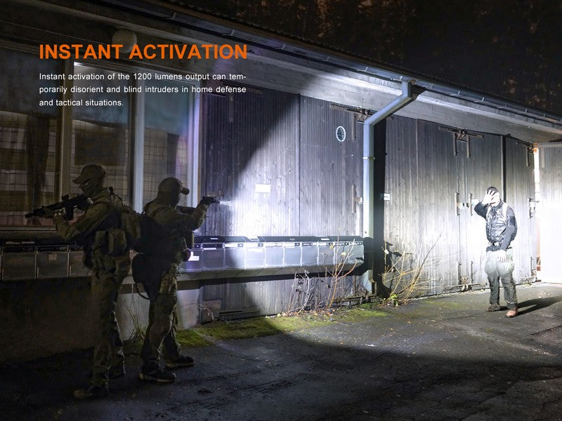 Lampe pour arme Fenix GL19R V2.0 – 1200 Lumens  NYCTALOPE  