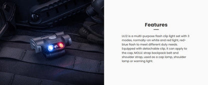 Lampe Multifonction Nextorch UL12- 17 Lumens - lumière de secours de sécurité et d'avertissement  NYCTALOPE  