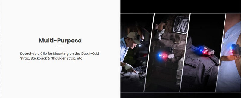 Lampe Multifonction Nextorch UL12- 17 Lumens - lumière de secours de sécurité et d'avertissement  NYCTALOPE  