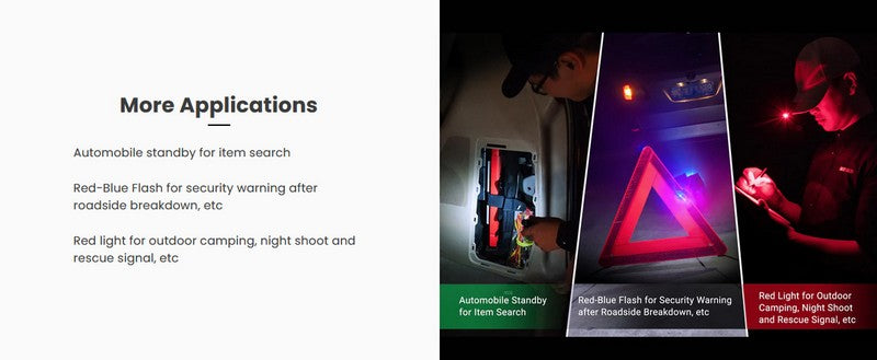 Lampe Multifonction Nextorch UL12- 17 Lumens - lumière de secours de sécurité et d'avertissement  NYCTALOPE  