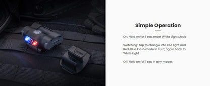 Lampe Multifonction Nextorch UL12- 17 Lumens - lumière de secours de sécurité et d'avertissement  NYCTALOPE  