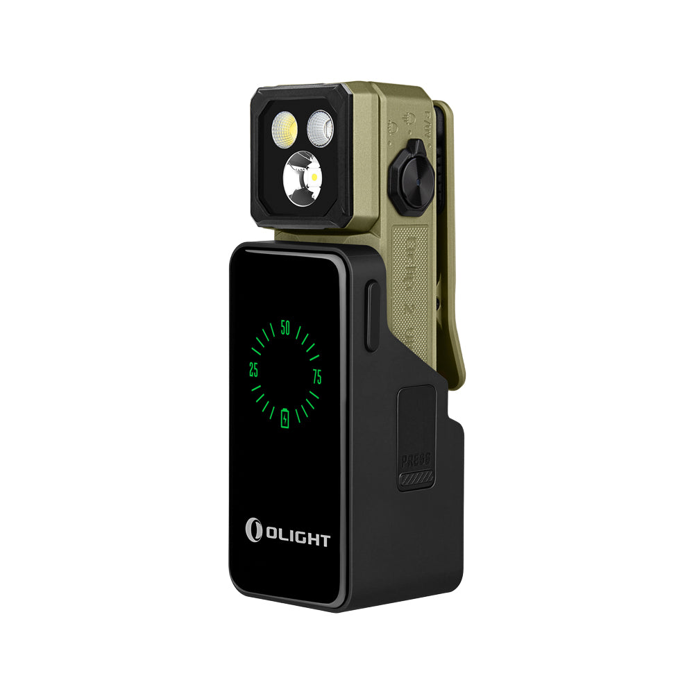 Olight Oclip 2 Ultra Premium - Lampe clip EDC double axe, lumière rouge et UV