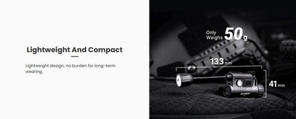 Lampe de casque tactique Nextorch rStar - 80 Lumens - sources de lumière multiples  NYCTALOPE  