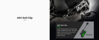 Lampe de casque tactique Nextorch rStar - 80 Lumens - sources de lumière multiples  NYCTALOPE  