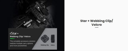 Lampe de casque tactique Nextorch rStar - 80 Lumens - sources de lumière multiples  NYCTALOPE  