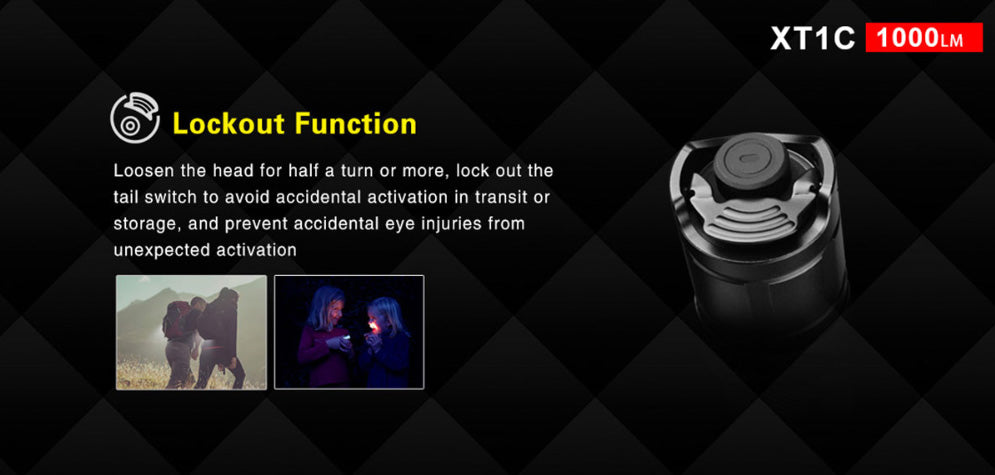 Lampe Torche Klarus XT1C – 700 Lumens  NYCTALOPE  