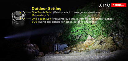 Lampe Torche Klarus XT1C – 700 Lumens  NYCTALOPE  