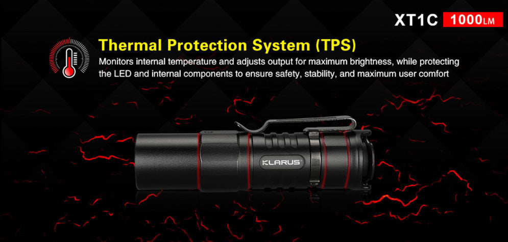 Lampe Torche Klarus XT1C – 700 Lumens  NYCTALOPE  