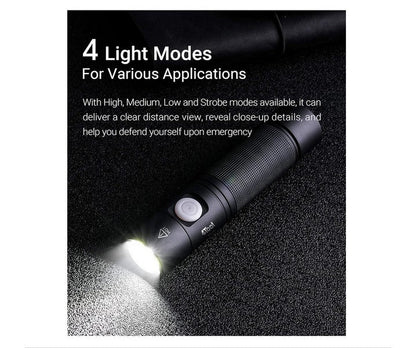 Lampe Torche Nextorch ED10 - 1400 Lumens rechargeable  NYCTALOPE  