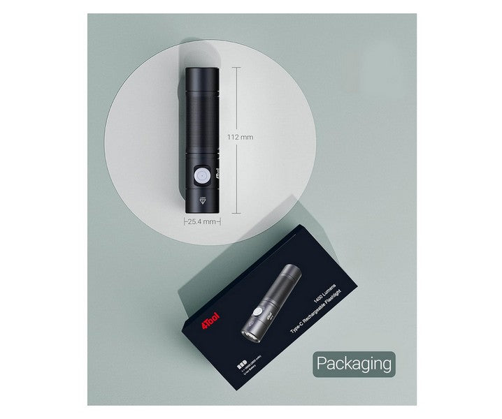 Lampe Torche Nextorch ED10 - 1400 Lumens rechargeable  NYCTALOPE  