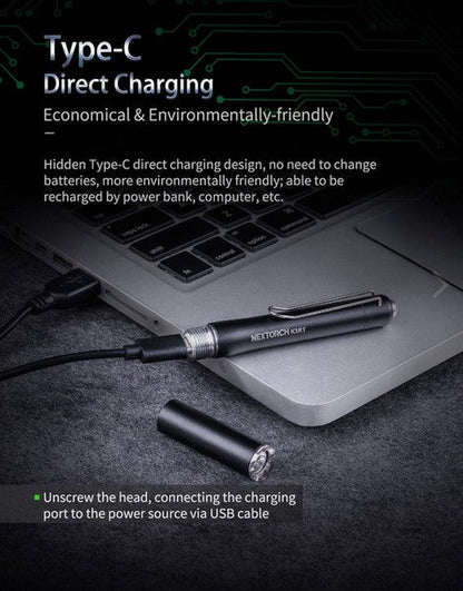 Lampe Nextorch K3RT - 330 Lumens - lampe tactique self défense  NYCTALOPE  