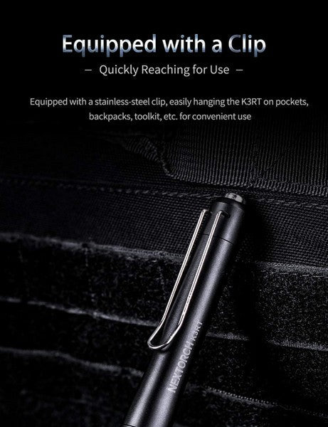 Lampe Nextorch K3RT - 330 Lumens - lampe tactique self défense  NYCTALOPE  